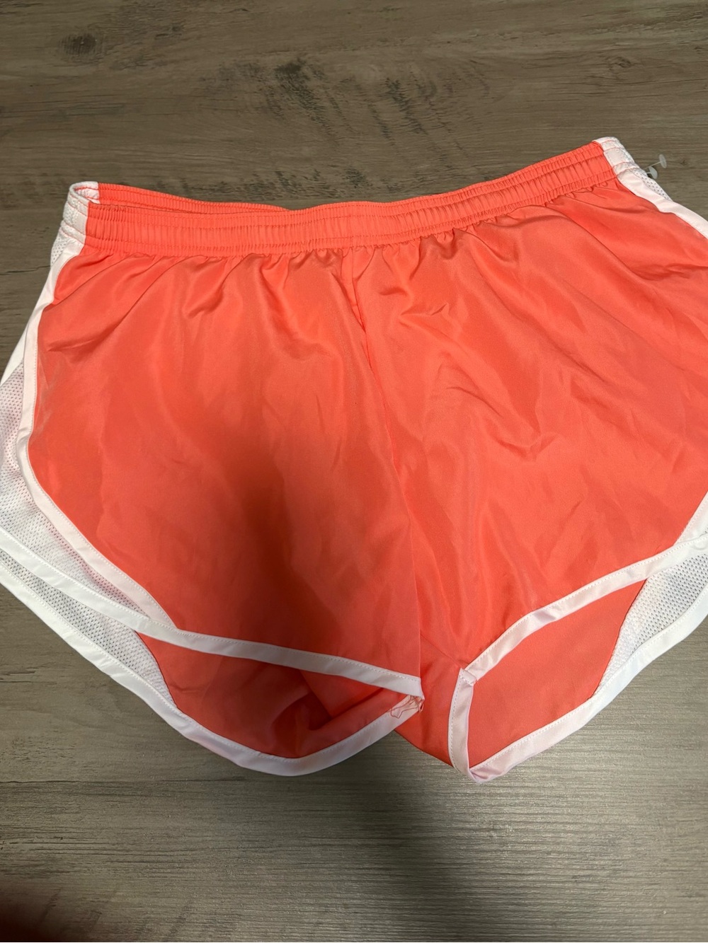 Soffe Coral-Orange Running Shorts with White Trim size M - Picture 5 of 6